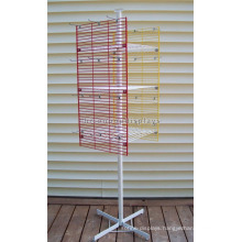 Freestanding Spinning Display Rack For Phone Accessories, 2-Way Hanging Metal Display Stand Rotating